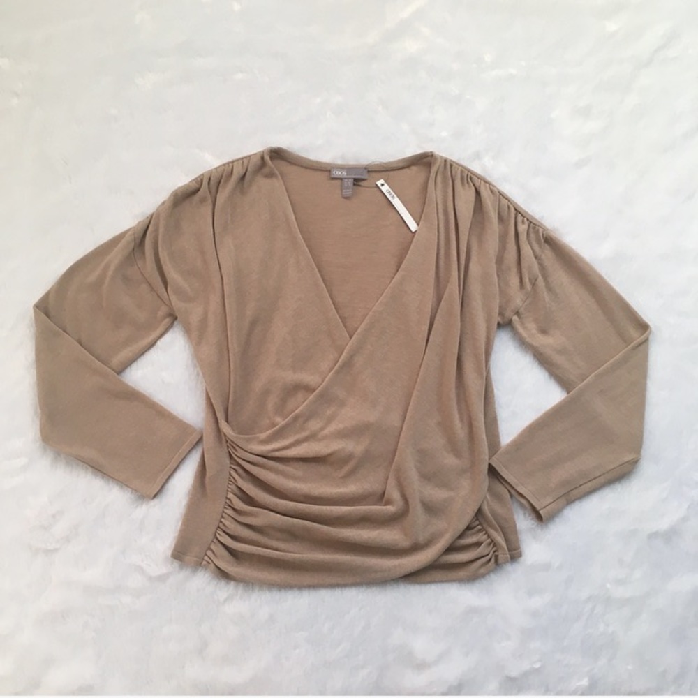 New With Tags ASOS Tan Blouse